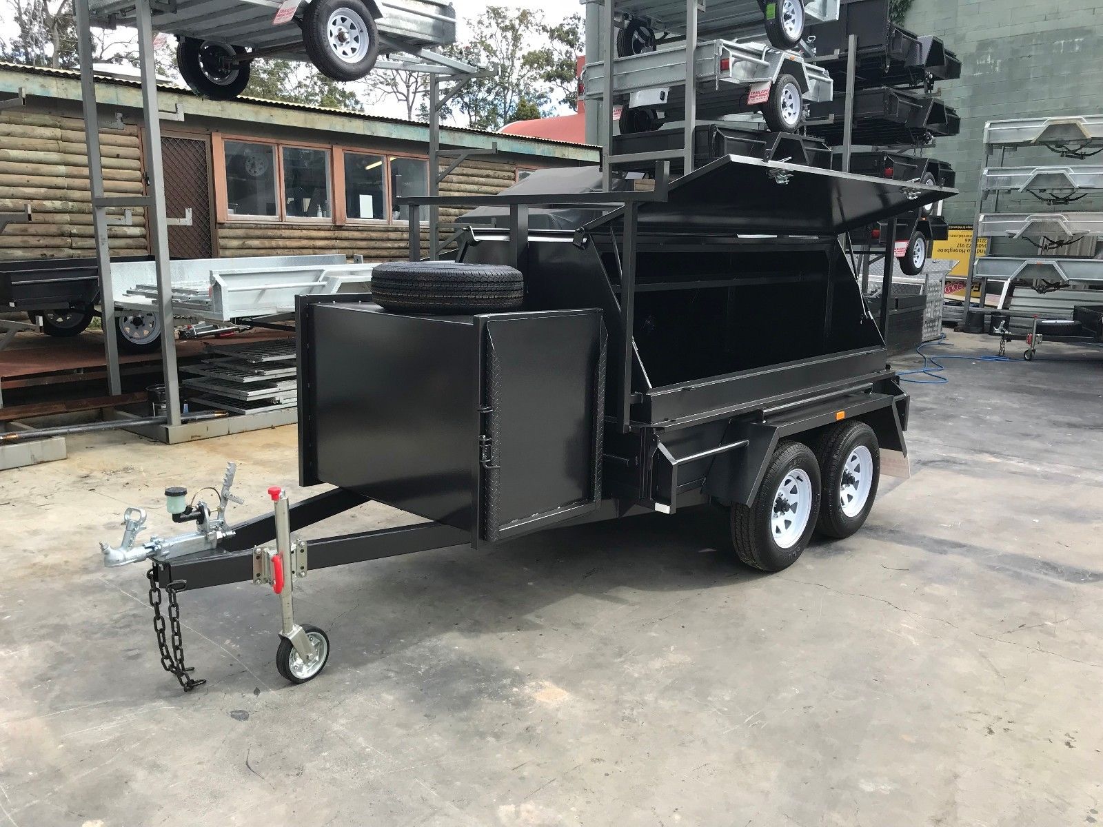 8x5 Tandem Tradesman Trailer For Sale With Compressor Box — image 2