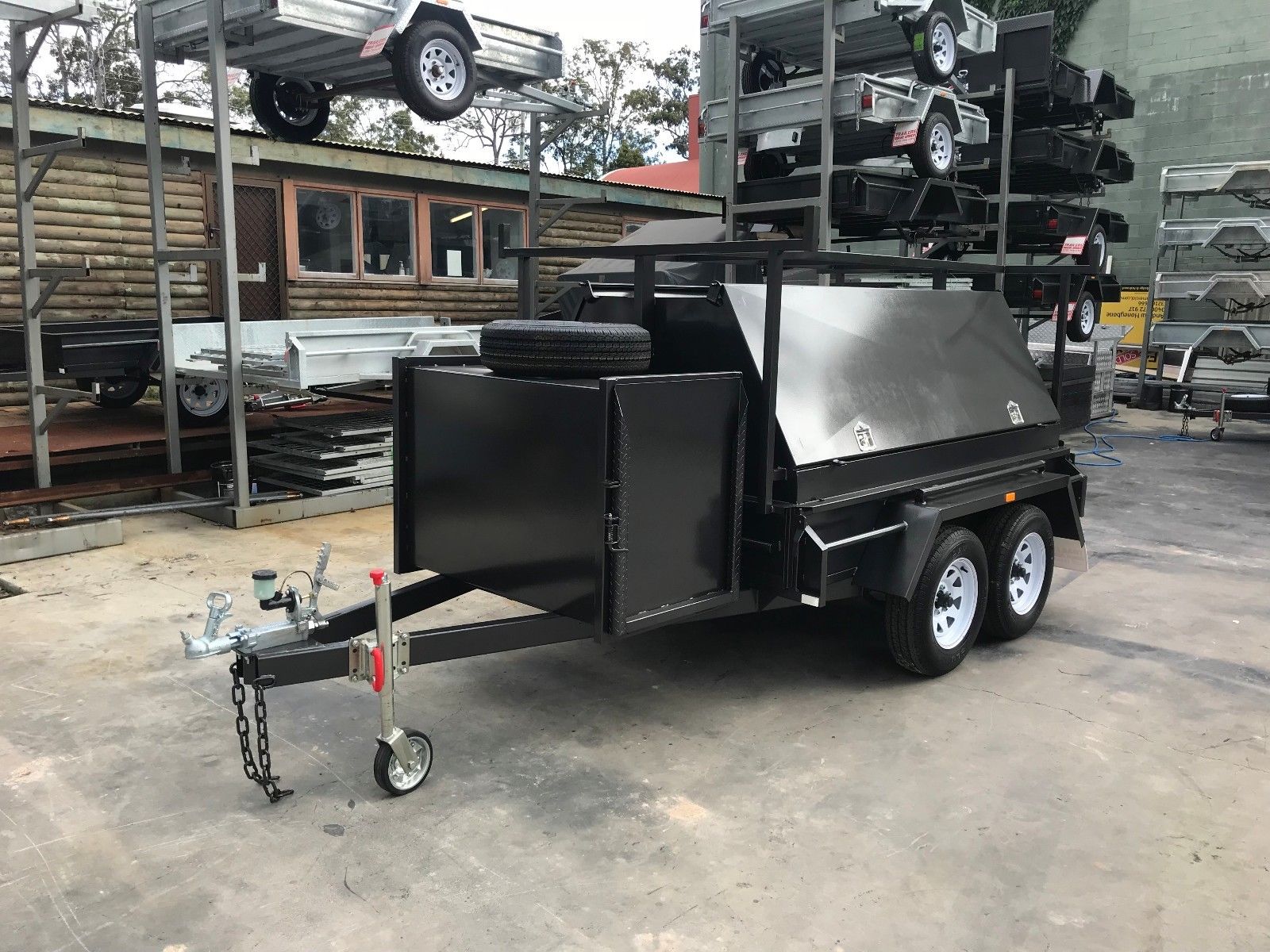 8x5 Tandem Tradesman Trailer For Sale With Compressor Box — image 6