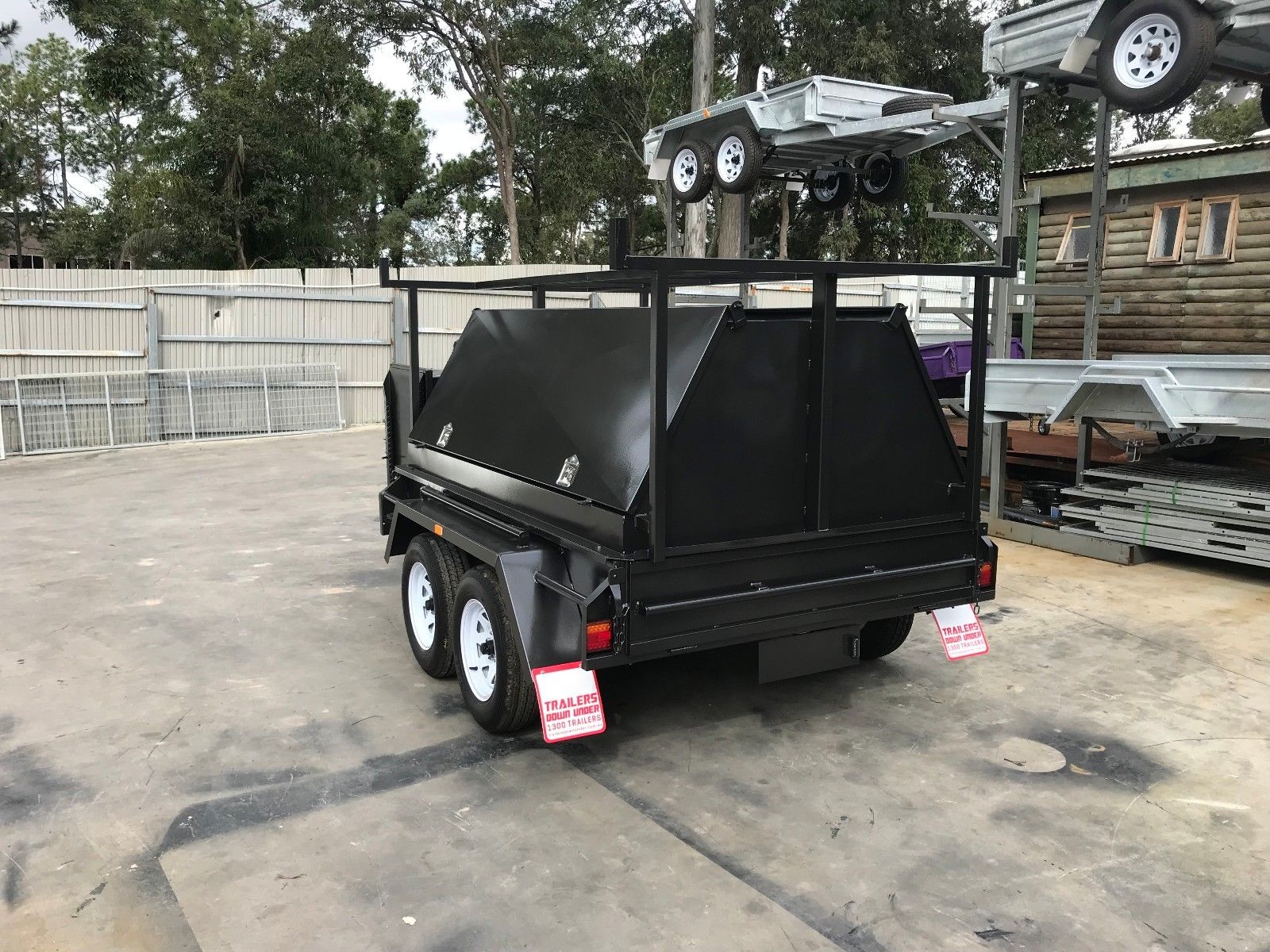 8x5 Tandem Tradesman Trailer For Sale With Compressor Box — image 9