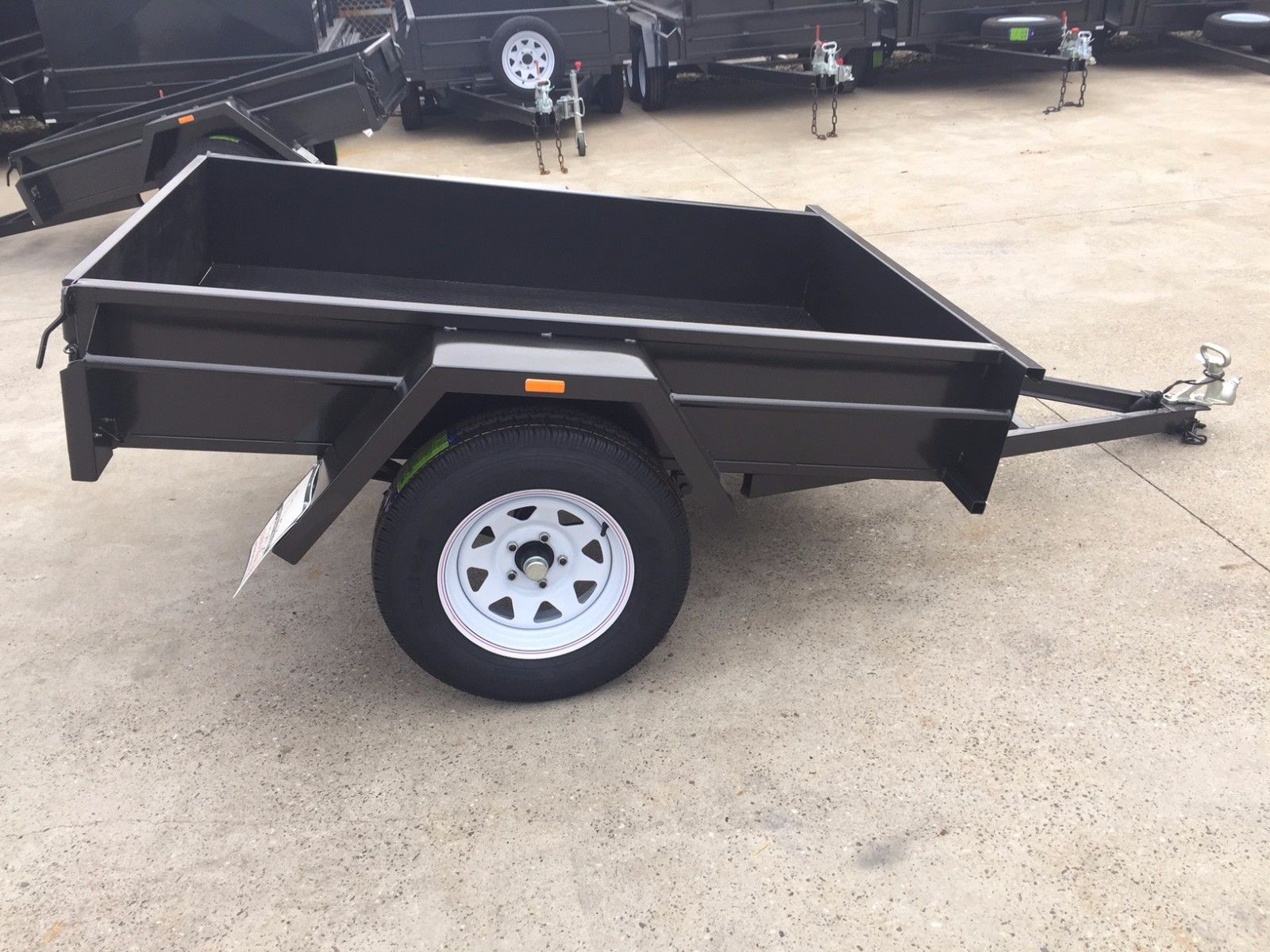 6x4 Medium Duty Checker Plate Floor Box Trailer For Sale Brisbane — image 5
