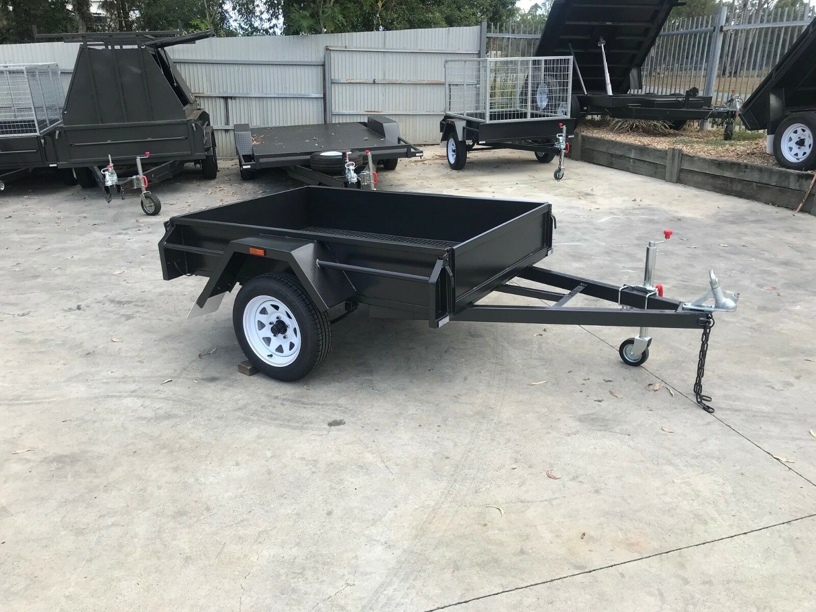 7x4'6" Commercial Heavy Duty Box Trailer For Sale Brisbane