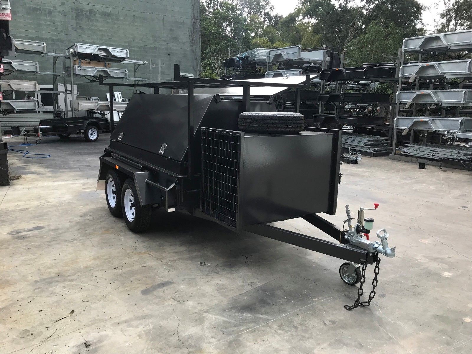 8x5 Tandem Tradesman Trailer For Sale With Compressor Box — image 11