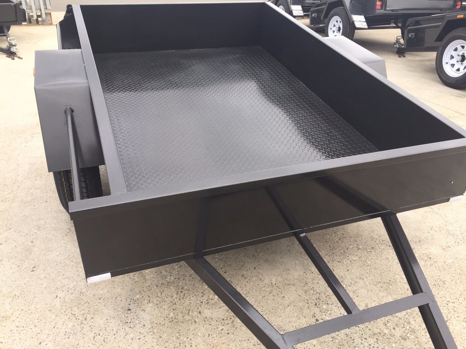 6x4 Medium Duty Checker Plate Floor Box Trailer For Sale Brisbane — image 6