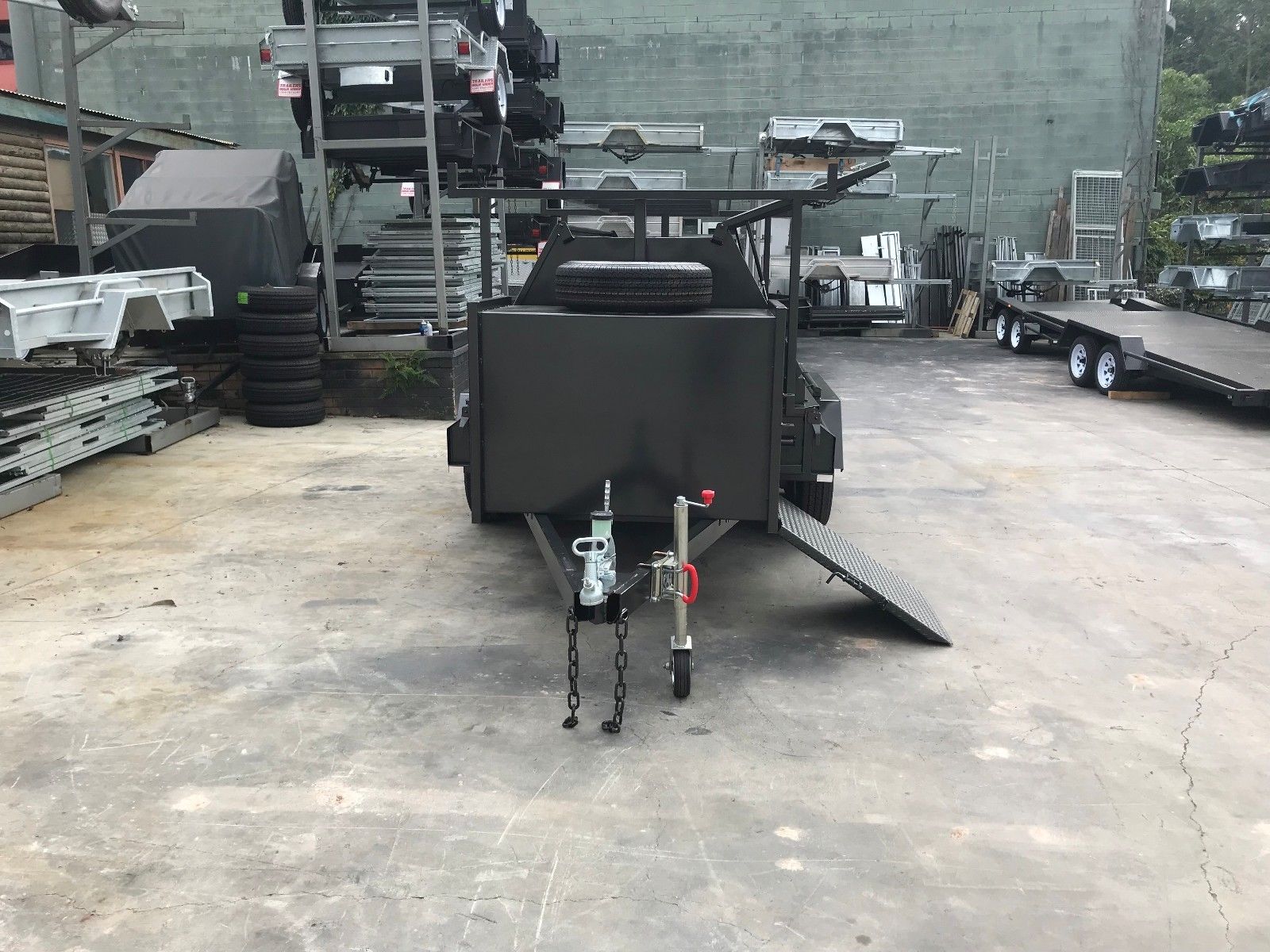 8x5 Tandem Tradesman Trailer For Sale With Compressor Box — image 3