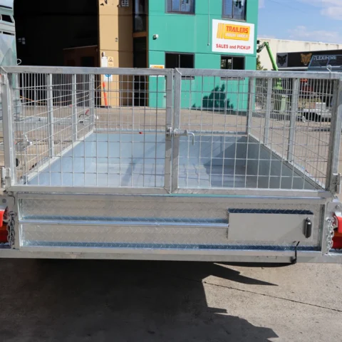 8x5 Galvanised 2ft Cage Trailer with Full Checker Plate and Tilt Function for Sale — image 6