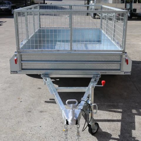 8x5 Galvanised 2ft Cage Trailer with Full Checker Plate and Tilt Function for Sale — image 4