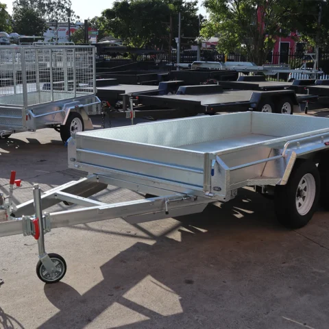 10x5 Galvanised Full Checker Plate Box Trailer for Sale in Brisbane — image 5
