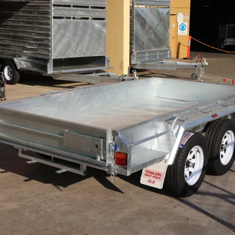 10x5 Galvanised Full Checker Plate Box Trailer for Sale in Brisbane — image 7