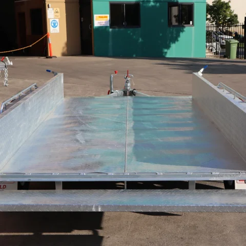 10x5 Galvanised Full Checker Plate Box Trailer for Sale in Brisbane — image 9