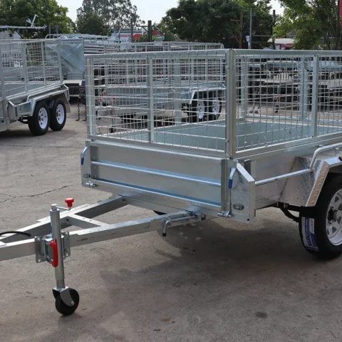 6x4 Galvanised Box Trailer with 2 Ft Cage for Sale in Brisbane — image 4