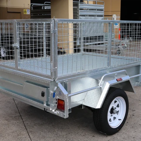 6x4 Galvanised Box Trailer with 2 Ft Cage for Sale in Brisbane — image 9