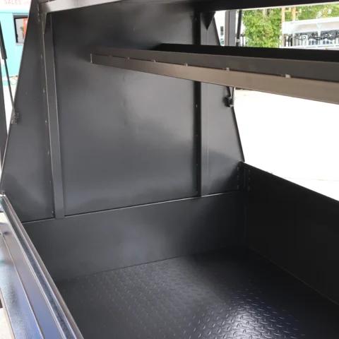 7x4 Single Axle Heavy Duty 900mm Tradesman Builder Trailer 1250 KG ATM - Full Racks | Internal Shelf — image 5