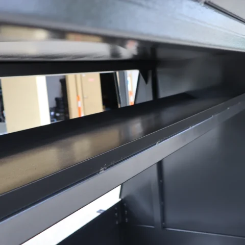 7x4 Single Axle Heavy Duty 900mm Tradesman Builder Trailer 1250 KG ATM - Full Racks | Internal Shelf — image 4