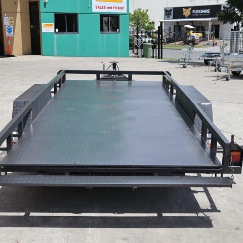 16x6'6" Tandem Car Carrier | Car trailer for Sale in Brisbane | Open Rail - RHS Sides | 7FT Long Ramps — image 7