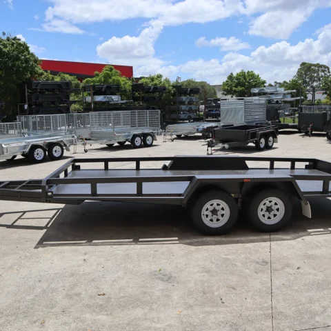 16x6'6" Tandem Car Carrier | Car trailer for Sale in Brisbane | Open Rail - RHS Sides | 7FT Long Ramps — image 8