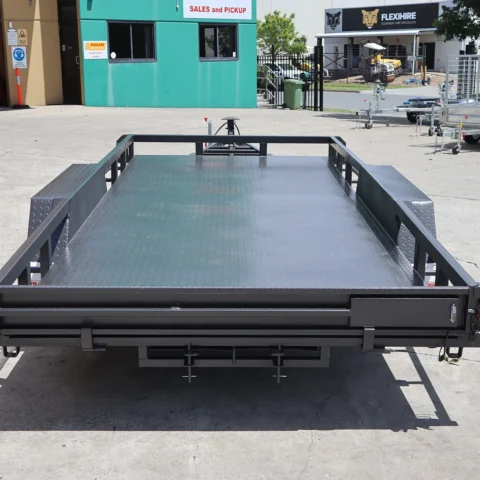 16x6'6" Tandem Car Carrier | Car trailer for Sale in Brisbane | Open Rail - RHS Sides | 7FT Long Ramps — image 6