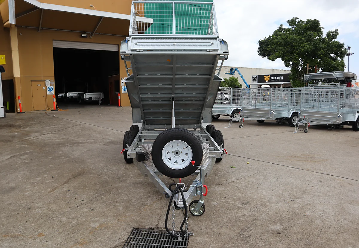 10x6 Galvanised Hydraulic Tipper Trailer for Sale in Brisbane | 3.5 Tonne | 3ft Cage | Rocker Roller Suspension — image 3