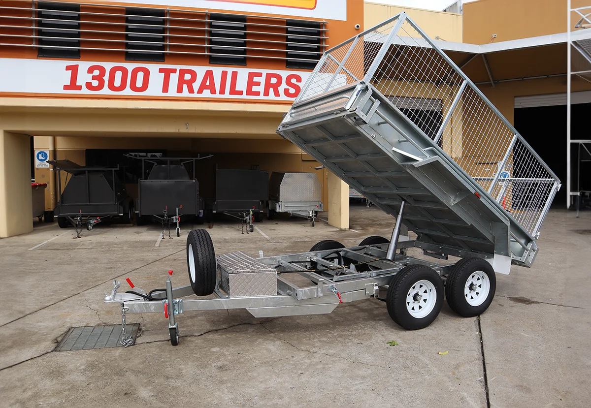 10x6 Galvanised Hydraulic Tipper Trailer for Sale in Brisbane | 3.5 Tonne | 3ft Cage | Rocker Roller Suspension — image 4