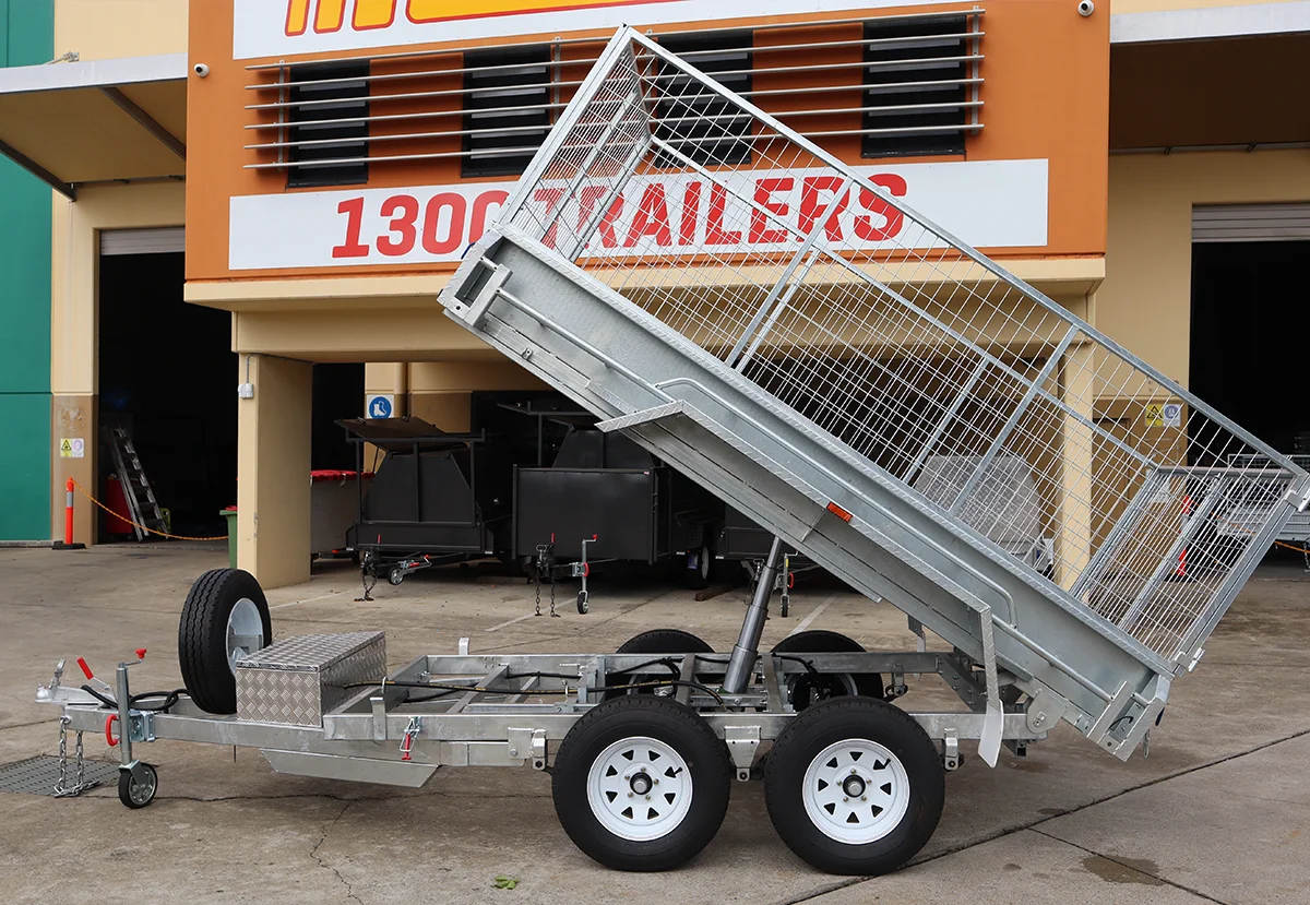 10x6 Galvanised Hydraulic Tipper Trailer for Sale in Brisbane | 3.5 Tonne | 3ft Cage | Rocker Roller Suspension — image 5
