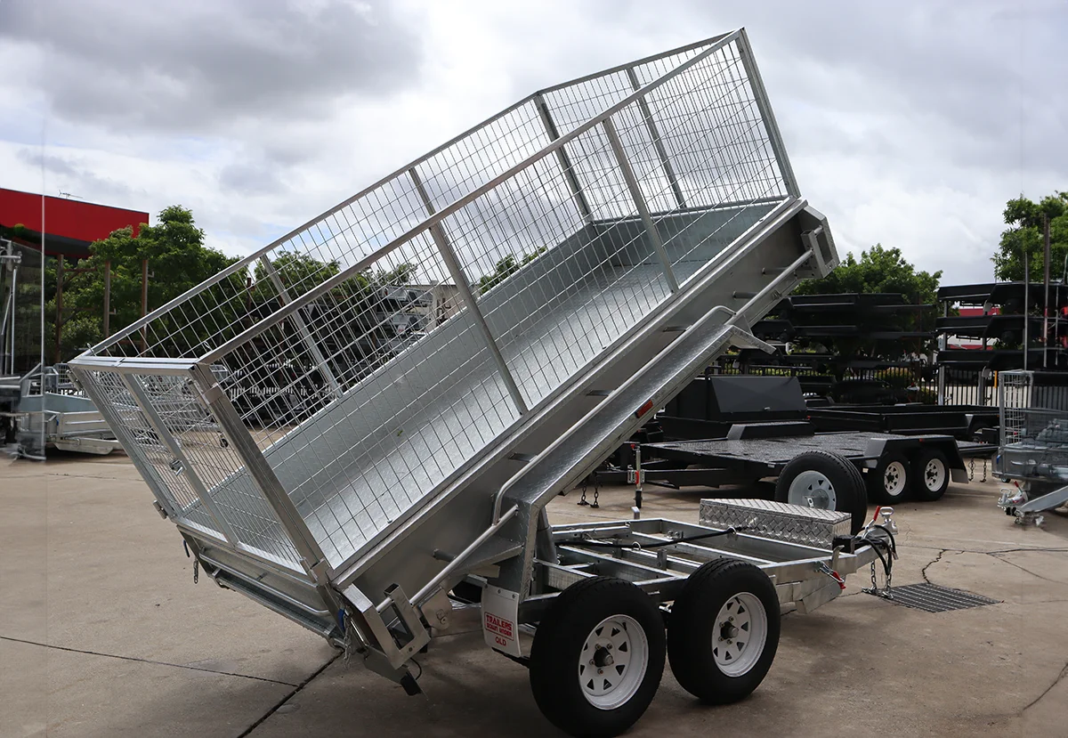 10x6 Galvanised Hydraulic Tipper Trailer for Sale in Brisbane | 3.5 Tonne | 3ft Cage | Rocker Roller Suspension — image 6