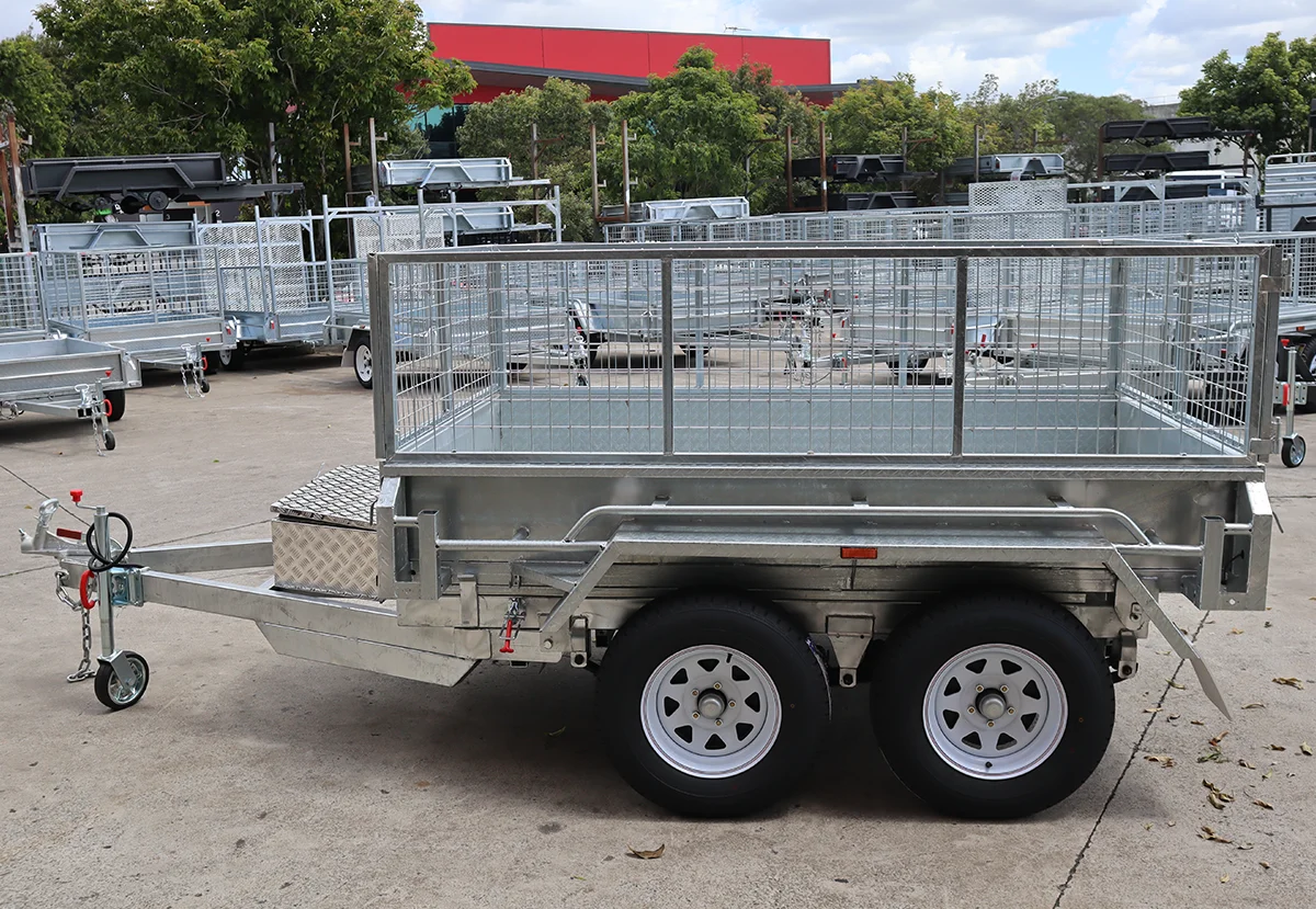 8x5 Galvanised Hydraulic Tipper Trailer for Sale in Brisbane | 3.5 Tonne | Rocker Roller Suspension | 2ft Cage — image 11