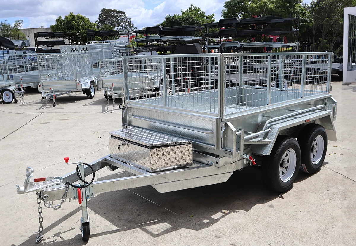 8x5 Galvanised Hydraulic Tipper Trailer for Sale in Brisbane | 3.5 Tonne | Rocker Roller Suspension | 2ft Cage — image 4