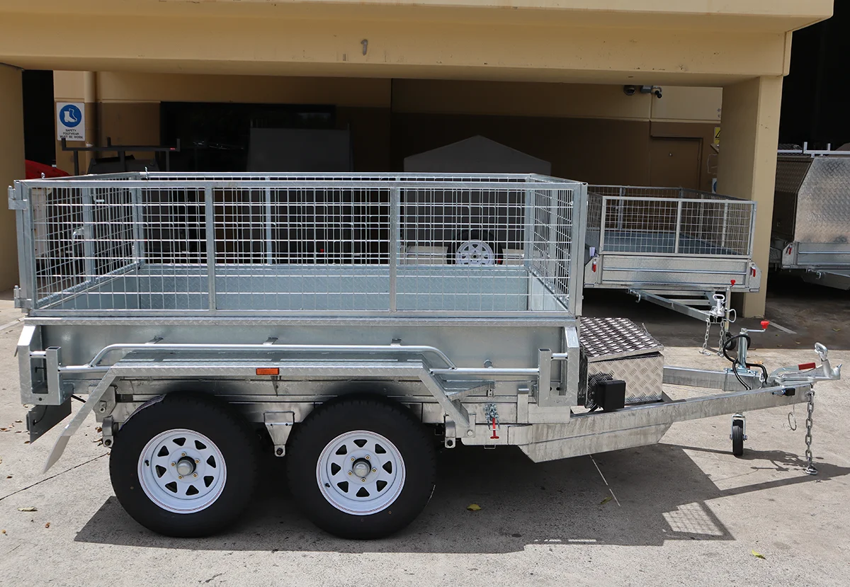 8x5 Galvanised Hydraulic Tipper Trailer for Sale in Brisbane | 3.5 Tonne | Rocker Roller Suspension | 2ft Cage — image 6