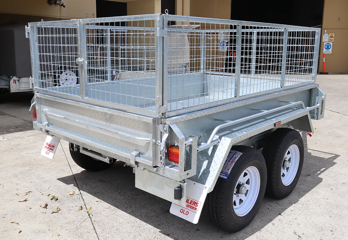 8x5 Galvanised Hydraulic Tipper Trailer for Sale in Brisbane | 3.5 Tonne | Rocker Roller Suspension | 2ft Cage — image 7