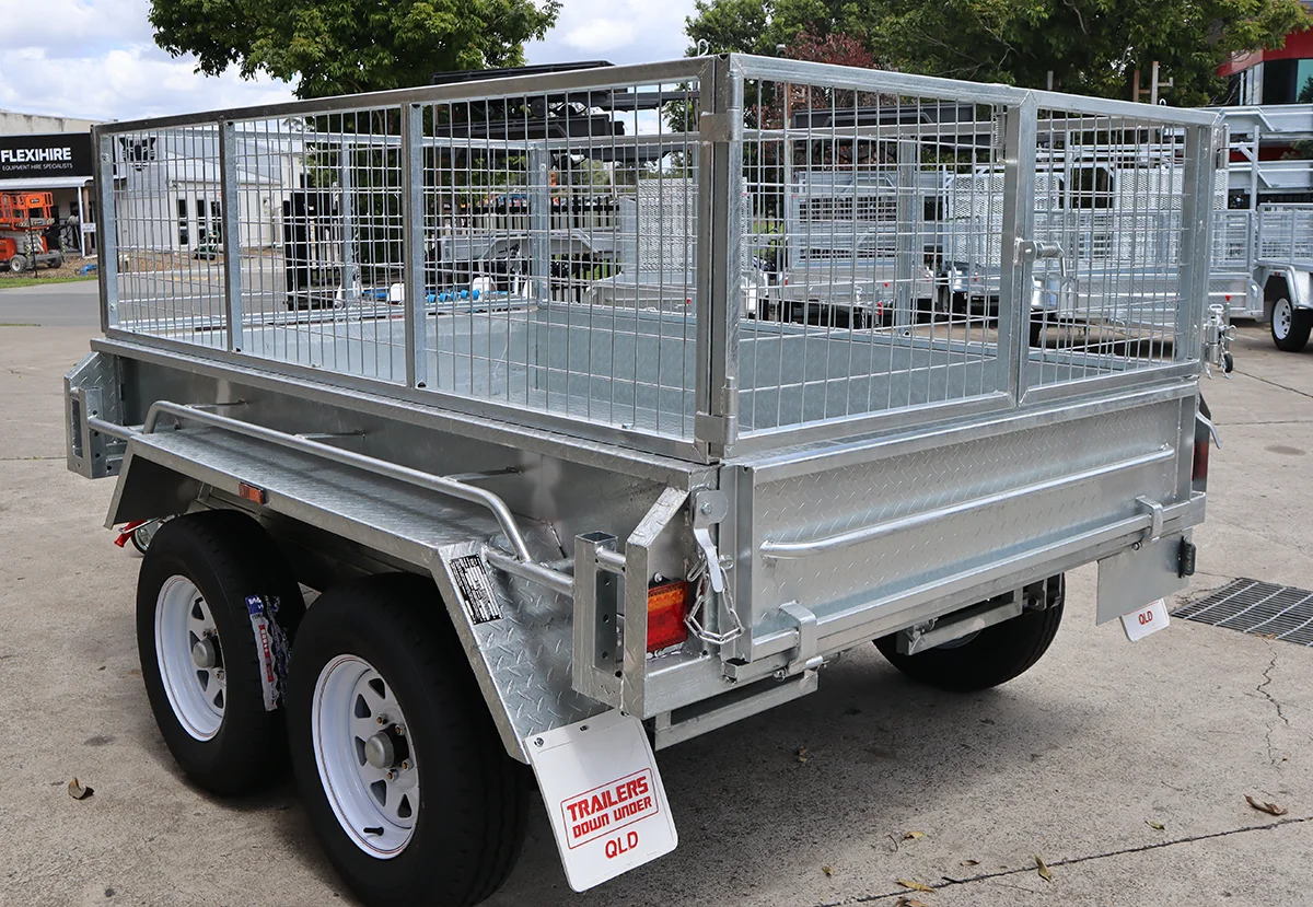 8x5 Galvanised Hydraulic Tipper Trailer for Sale in Brisbane | 3.5 Tonne | Rocker Roller Suspension | 2ft Cage — image 10