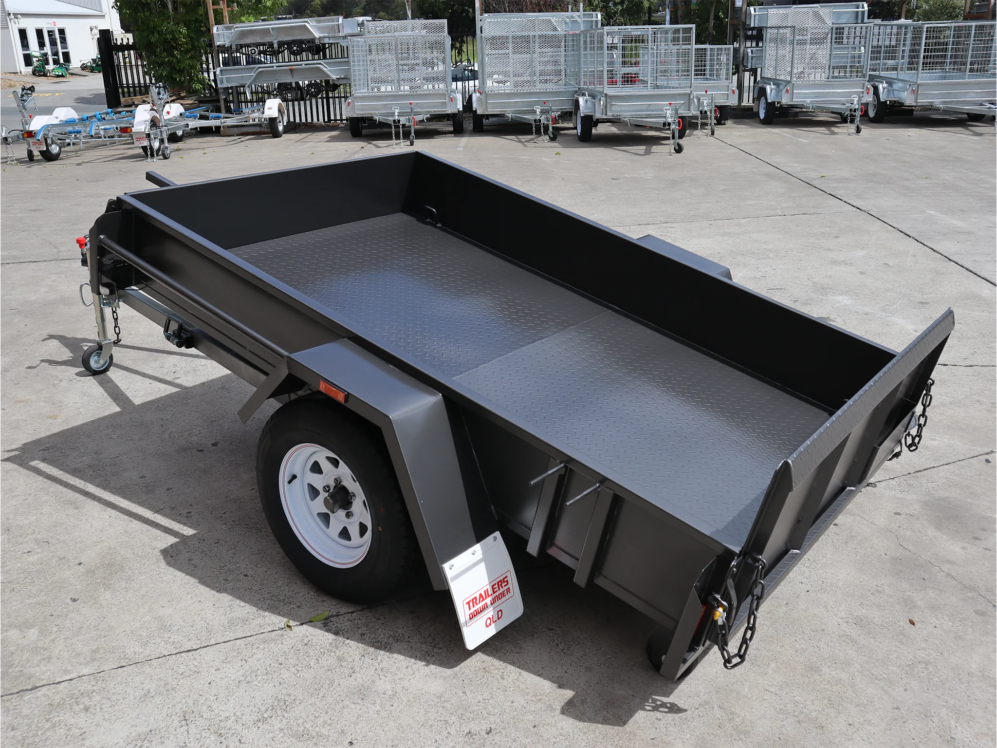 8x5 Single Axle Golf Buggy | Golf Cart Trailer with Manual Tilt For Sale Brisbane