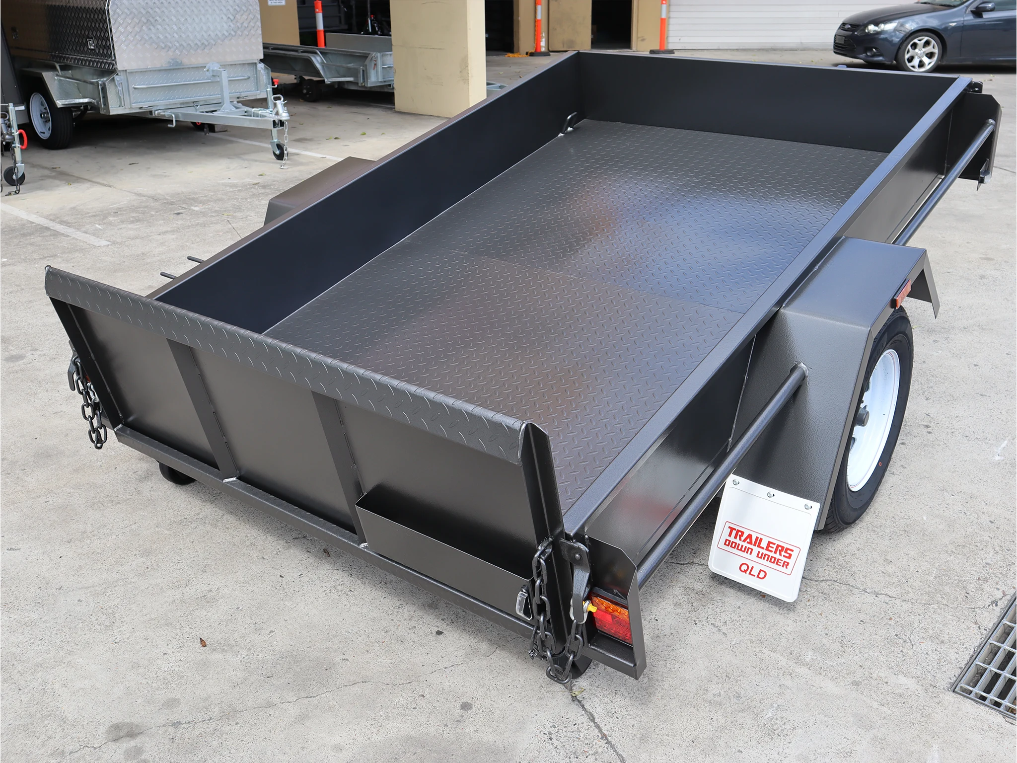 8x5 Single Axle Golf Buggy | Golf Cart Trailer with Manual Tilt For Sale Brisbane — image 9