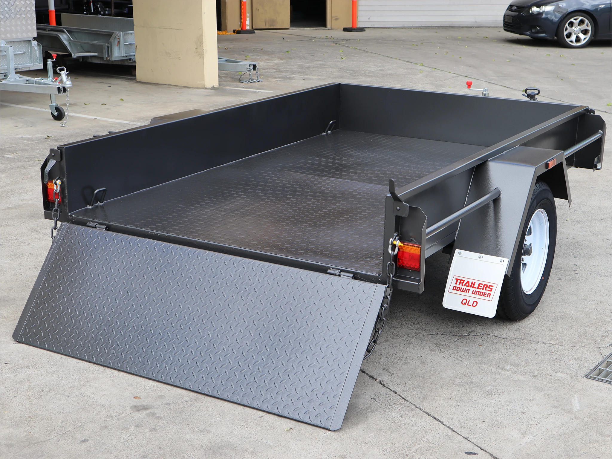 8x5 Single Axle Golf Buggy | Golf Cart Trailer with Manual Tilt For Sale Brisbane — image 6