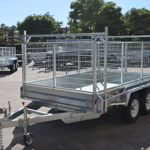 10x6 Galvanised Cage Trailer For Sale with 3ft Cage, Racks, Ramps on Special — image 15