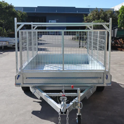10x6 Galvanised Cage Trailer For Sale with 3ft Cage, Racks, Ramps on Special — image 14