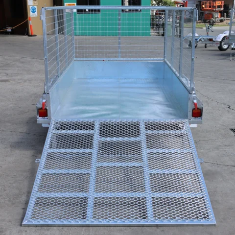 8x5 Galvanised 3ft Cage Trailer with 5ft Drop Down Ramp & Tilt Function for Sale Brisbane — image 2