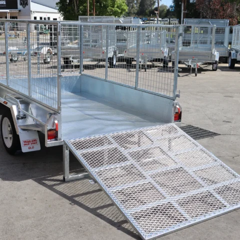 8x5 Galvanised 3ft Cage Trailer with 5ft Drop Down Ramp & Tilt Function for Sale Brisbane — image 3