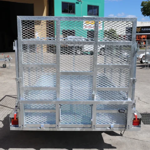 8x5 Galvanised 3ft Cage Trailer with 5ft Drop Down Ramp & Tilt Function for Sale Brisbane — image 4