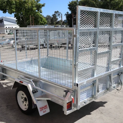 8x5 Galvanised 3ft Cage Trailer with 5ft Drop Down Ramp & Tilt Function for Sale Brisbane — image 6