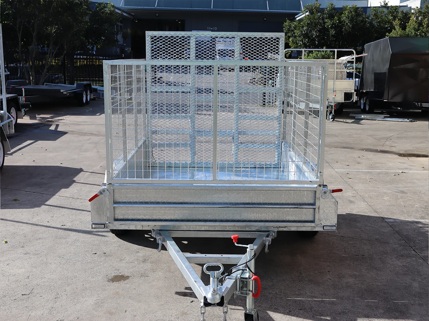 7x5 Galvanised 3ft Cage Trailer with 5ft Drop Down Ramp & Tilt Function Trailer for Sale Brisbane — image 4