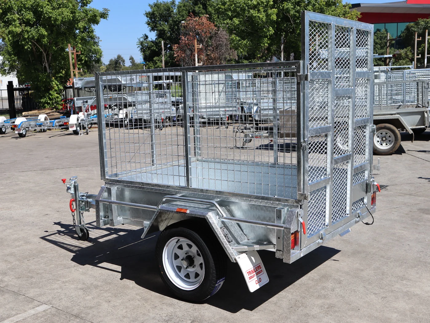 6x4 Galvanised 3ft Cage Trailer with 5ft Drop Down Ramp & Tilt Function Trailer for Sale Brisbane — image 10