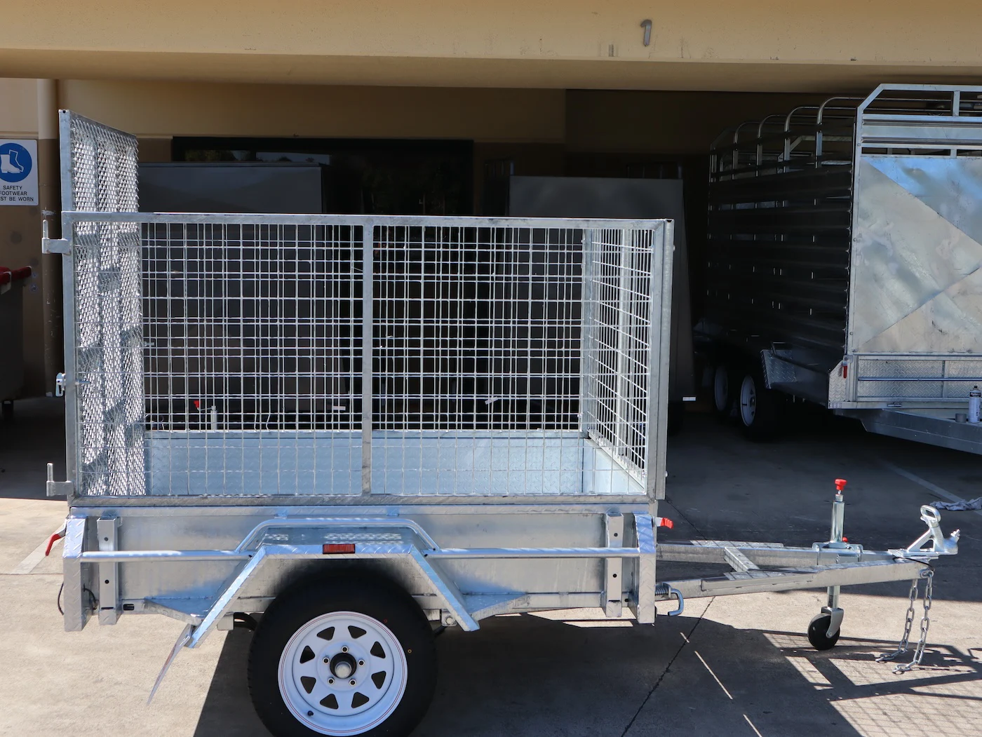 6x4 Galvanised 3ft Cage Trailer with 5ft Drop Down Ramp & Tilt Function Trailer for Sale Brisbane — image 5