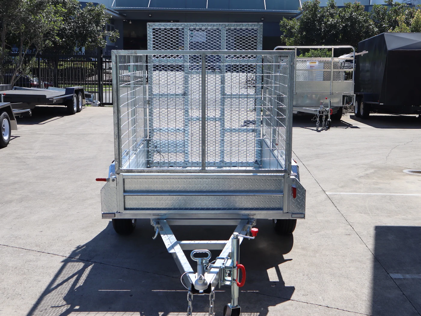 6x4 Galvanised 3ft Cage Trailer with 5ft Drop Down Ramp & Tilt Function Trailer for Sale Brisbane — image 3