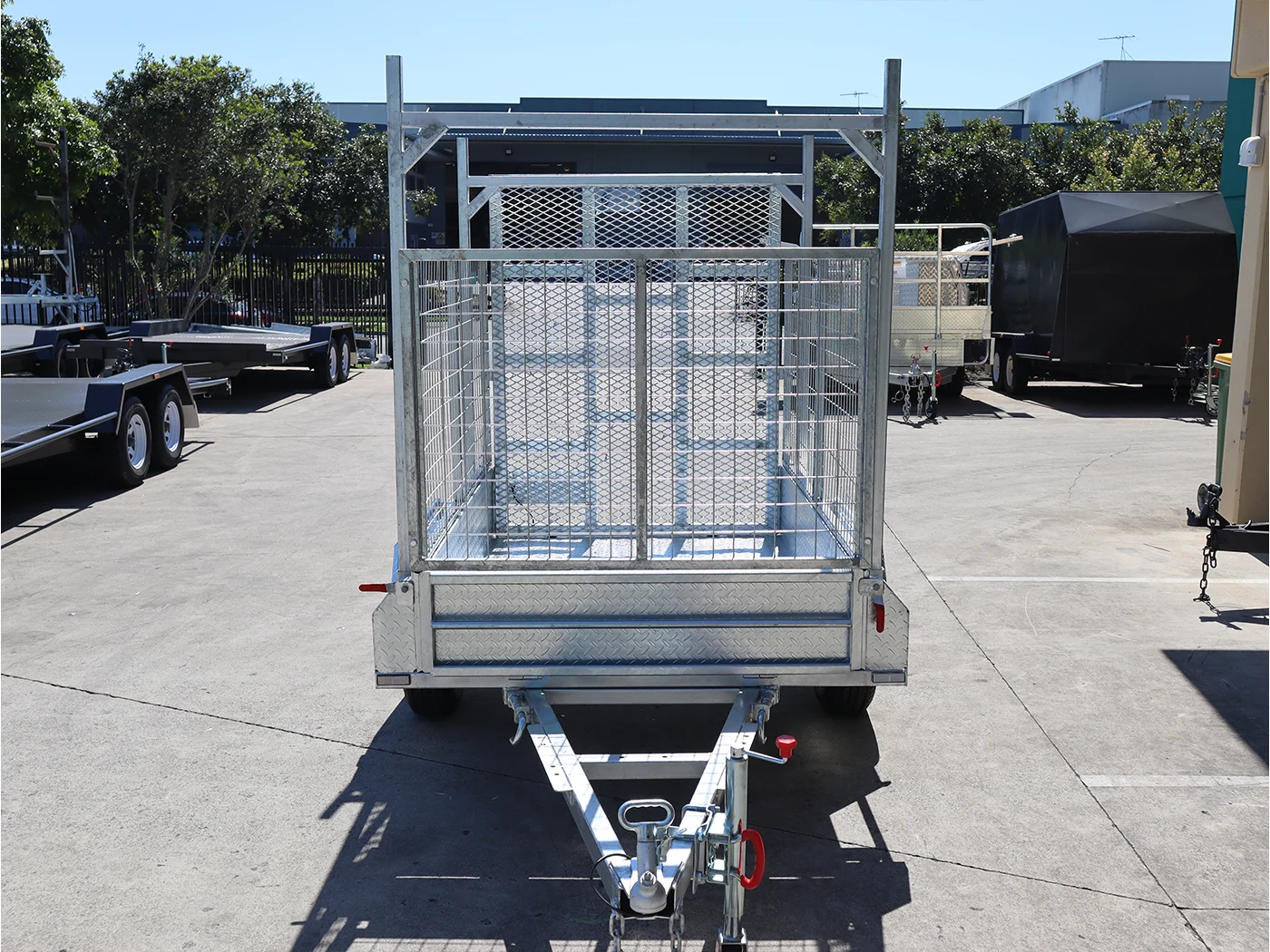 6x4 Galvanised 3ft Cage Trailer with 5ft Drop Down Ramp | Racks & Tilt Function | Trailer for Sale Brisbane — image 8