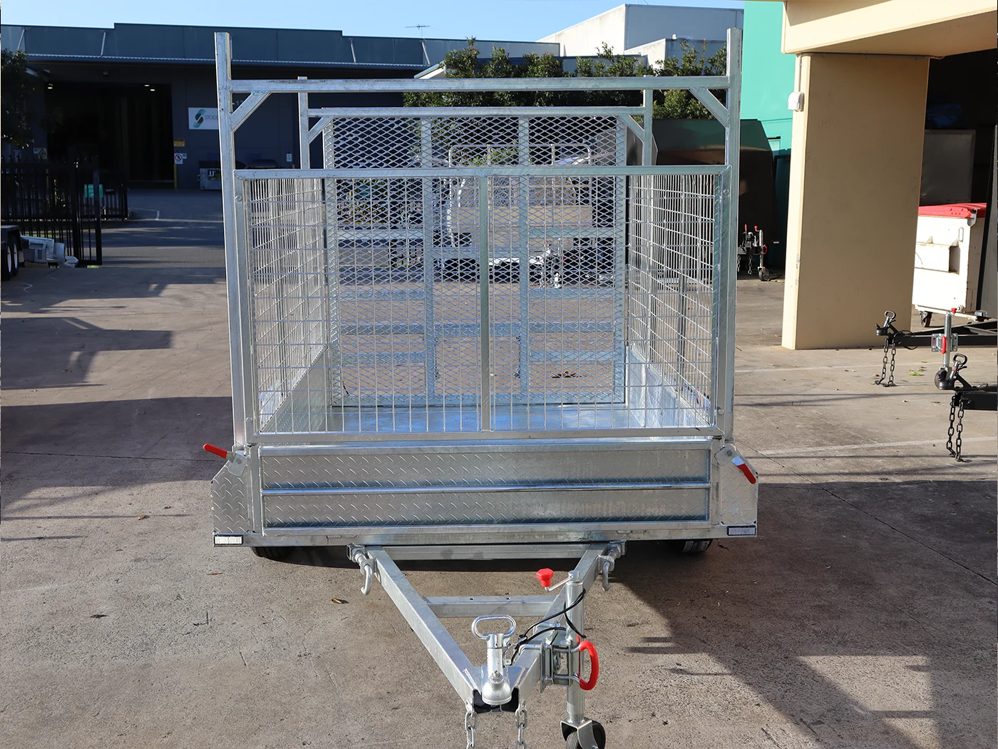7x5 Galvanised 3ft Cage Trailer with 5ft Drop Down Ramp | Racks & Tilt Function | Trailer for Sale Brisbane — image 7