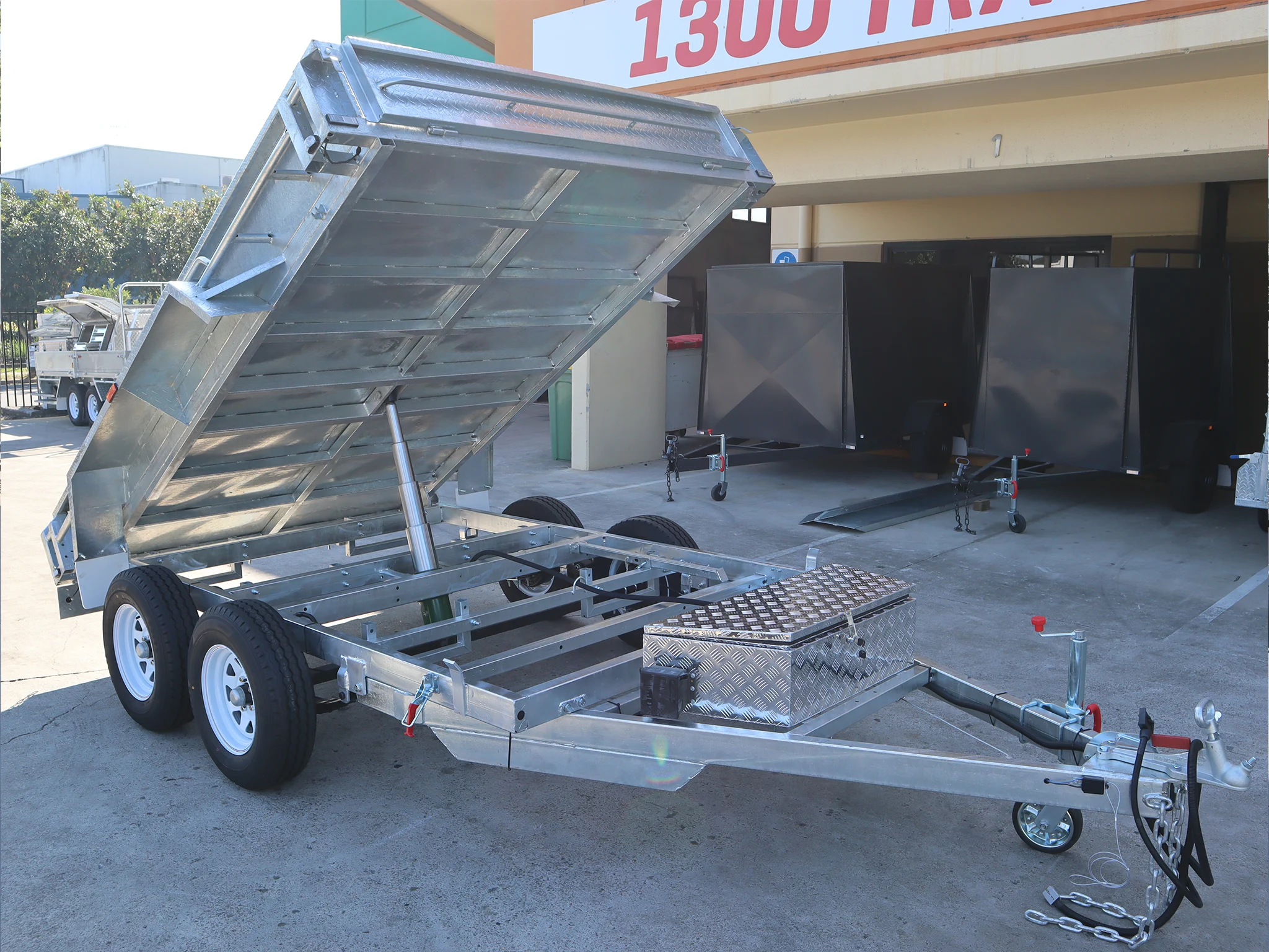 10x5 Galvanised Hydraulic Tipper Trailer for Sale in Brisbane | 3.5 Tonne ATM