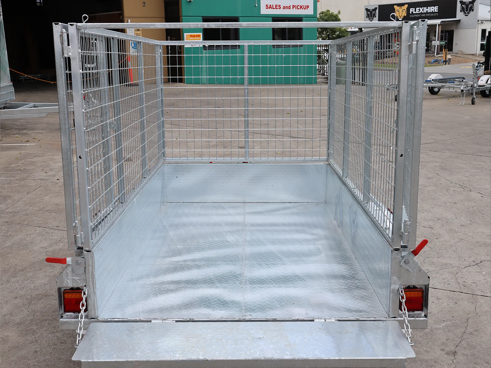 7x4 Extra Heavy Duty Single Axle Galvanised Trailer 1.0 Tonne ATM with 3 Ft Cage for Sale in Brisbane — image 4