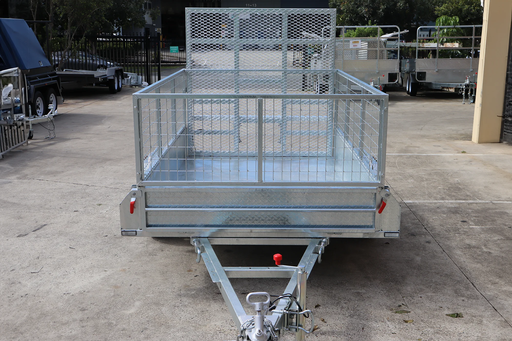 8x5 Galvanised 2ft Cage Trailer with 5ft Drop Down Ramp & Tilt Function for Sale Brisbane — image 5