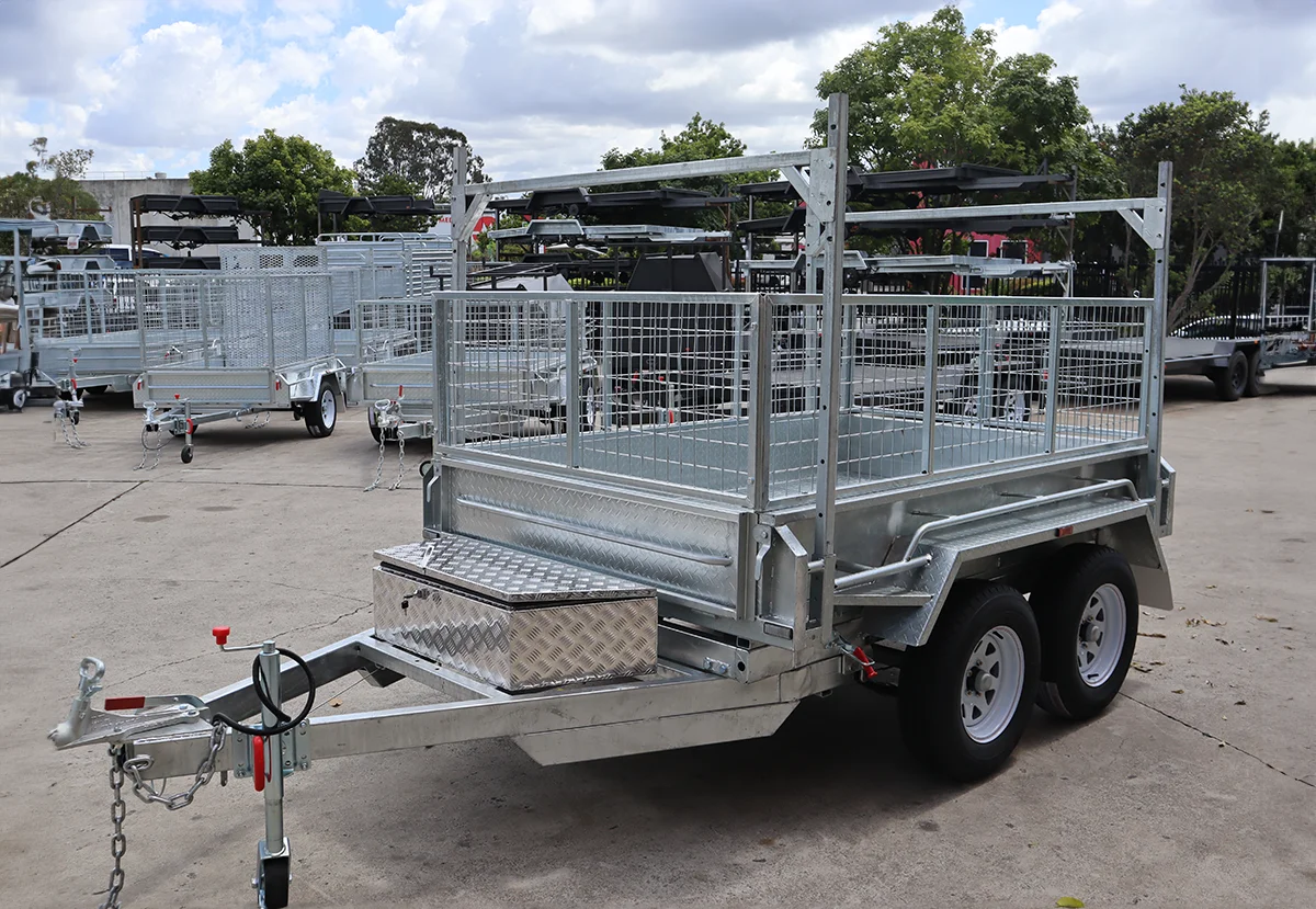 8x5 Galvanised Hydraulic Tipper Trailer 2ft Cage Ramps and Racks | 3.5 Tonne | Rocker Roller Suspension — image 12