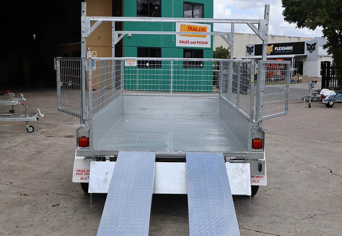 8x5 Galvanised Hydraulic Tipper Trailer 2ft Cage Ramps and Racks | 3.5 Tonne | Rocker Roller Suspension — image 4