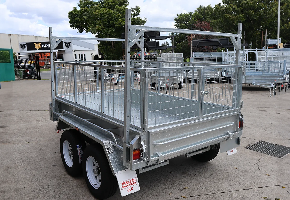 8x5 Galvanised Hydraulic Tipper Trailer 2ft Cage Ramps and Racks | 3.5 Tonne | Rocker Roller Suspension — image 6